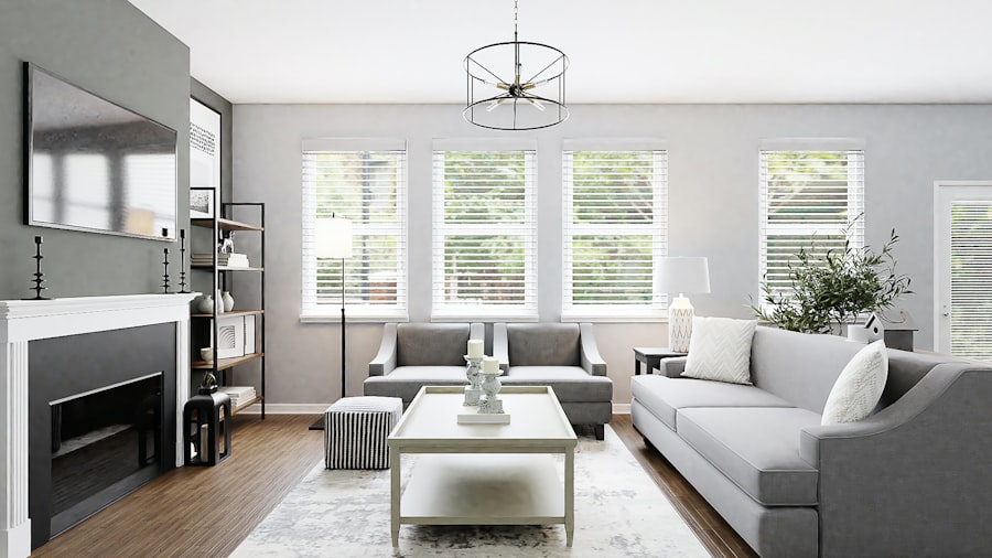 A warm, naturally lit living room with layered textures